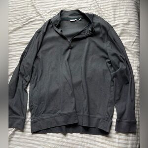 Calvin Klein Men's Zip-Up Pullover Sweater - Charcoal